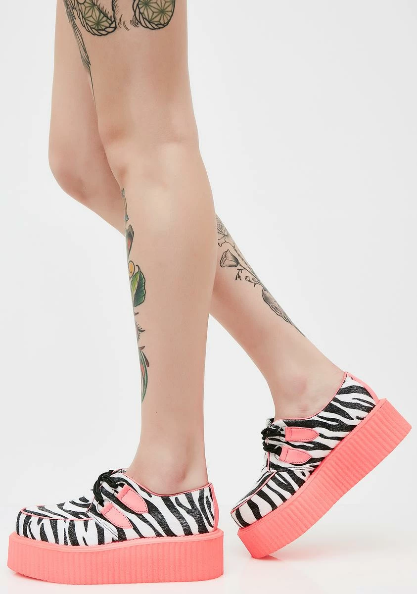 Demonia Wild Zebra Creepers 7 Demonia Wild Zebra Creepers - Image 5