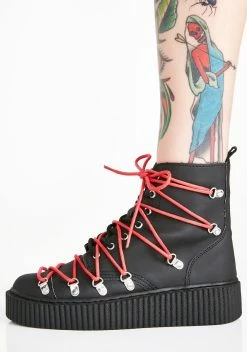 T.U.K. Vegan Multi-Lace Casbah Boots -T.U.K. Sales Store Pw1DI4NU1emyjyO1LlLCy1FxorJg1GLf 24