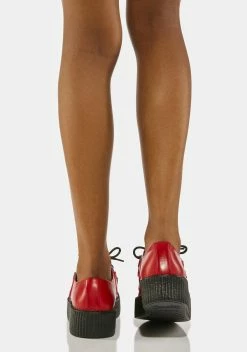 T.U.K. Red Brush Off Mondo Creepers 9 T.U.K. Red Brush Off Mondo Creepers -T.U.K. Sales Store Q3XNMg9Y7F81kkuBjCPKDhcGgskjynk5 24