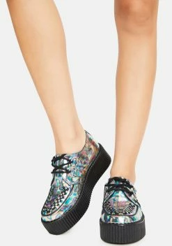 T.U.K. Metallic Platform Creepers -T.U.K. Sales Store Q46TYdhSu8g4jG8EXI6ItFFfYxhF2h8W 24