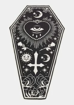Too Fast All Seeing Eye Coffin Shaped Beach Towel