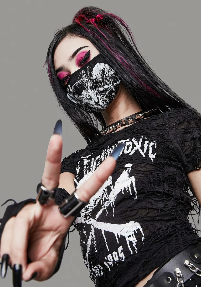 Widow Lord Of Darkness Face Mask 3 Widow Lord Of Darkness Face Mask