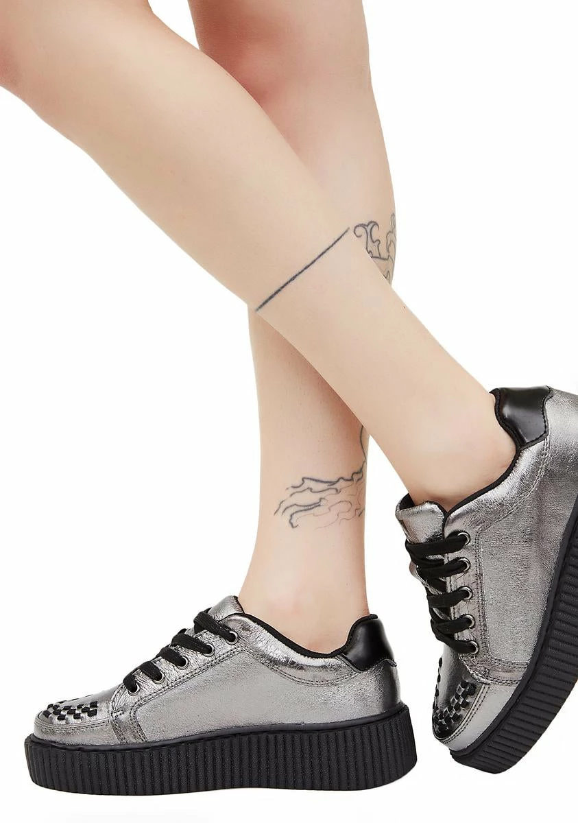 T.U.K. Graphite Leather Casbah Creeper 5 T.U.K. Graphite Leather Casbah Creeper - Image 3