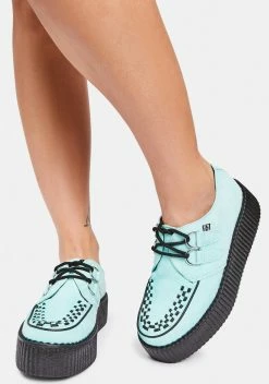 T.U.K. Mint Suede D-Ring Interlace Creepers -T.U.K. Sales Store S7ZWyL2d4EcOcK44ZihkkPrHw1nbhFPt 24