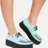 T.U.K. Mint Suede D-Ring Interlace Creepers -T.U.K. Sales Store SCQ6sVB6VctGmzOCYBwVM5au4NbaWg8N 24