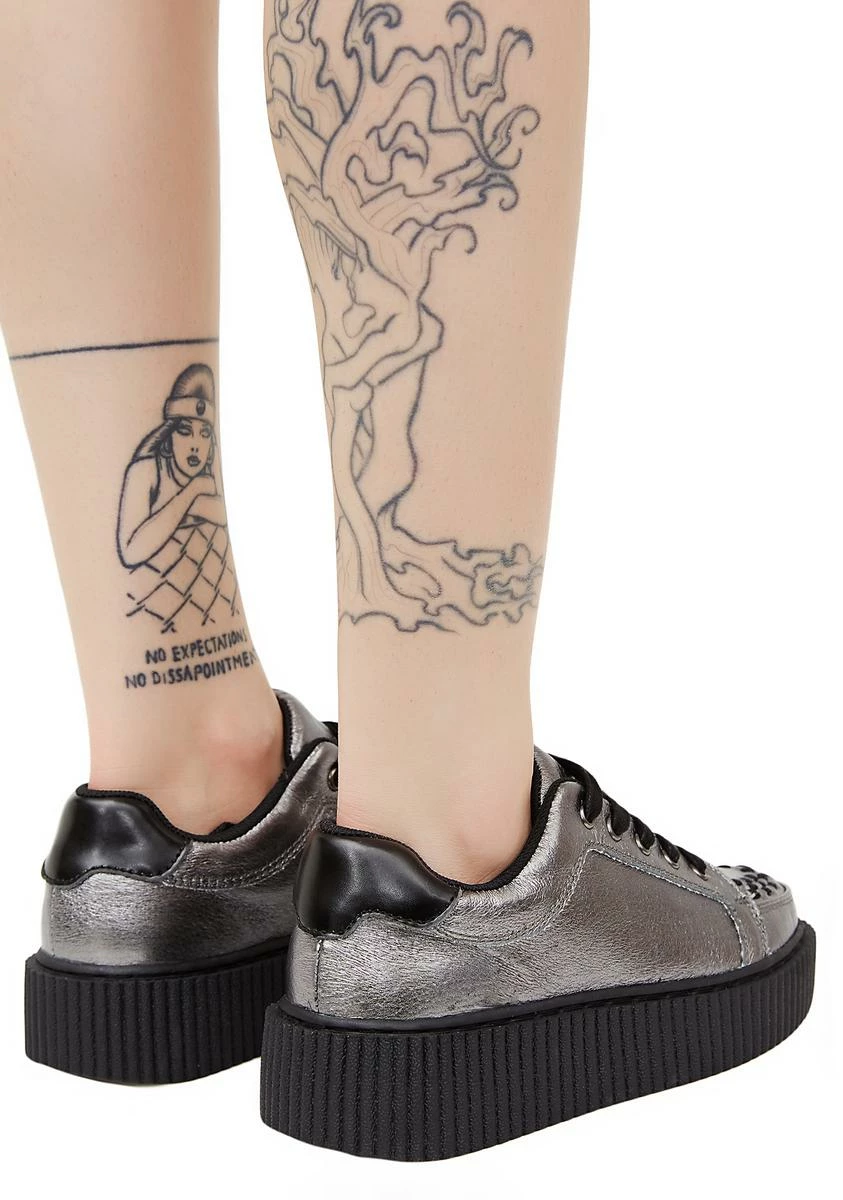 T.U.K. Graphite Leather Casbah Creeper 6 T.U.K. Graphite Leather Casbah Creeper - Image 4