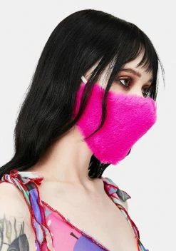 X_PTLHZ Cuddle Queen Fuzzy Face Mask