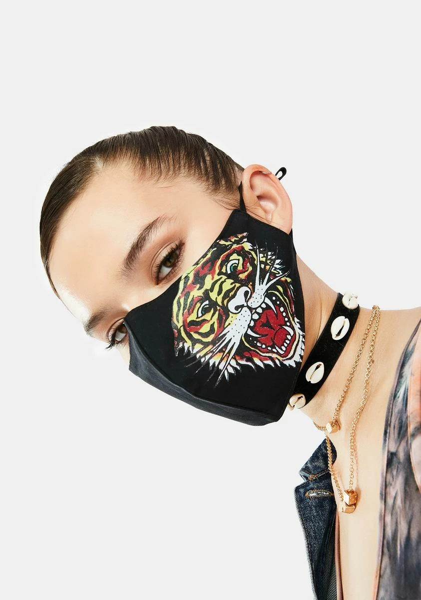 Ed Hardy Tiger Head Face Mask 3 Ed Hardy Tiger Head Face Mask