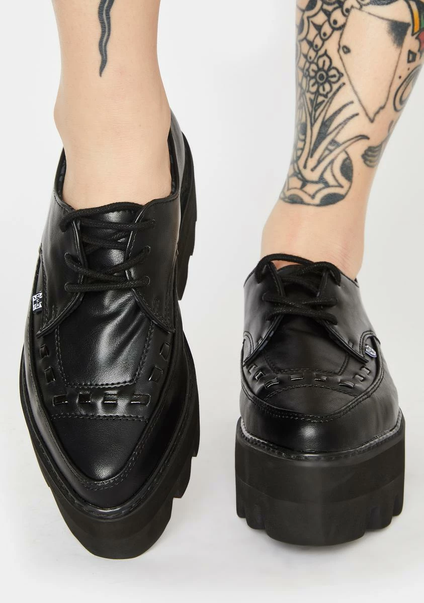 T.U.K. Lace Up Pointed Platform Creepers 5 T.U.K. Lace Up Pointed Platform Creepers - Image 3