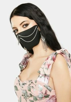 X_Ana Accessories Bling-cognito Chain Face Mask