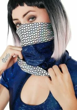 Club Exx Temple White-Out Reversible Face Mask