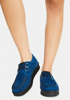 T.U.K. Blue Suede Viva Mondo Creepers -T.U.K. Sales Store VzGwLc0K5xOI14vflWef7FGAHrSNCcTv 24