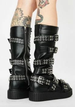 Current Mood Defined Attitude Buckle Creepers -T.U.K. Sales Store W0Tx85WF6P5Y3OXw98L6D7DRuS0yrG0r 24