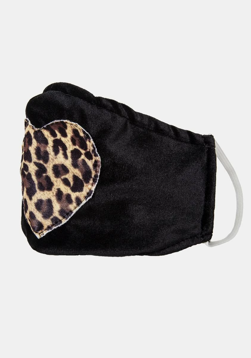 ESQAPE Leopard Heart Face Mask 4 ESQAPE Leopard Heart Face Mask - Image 2