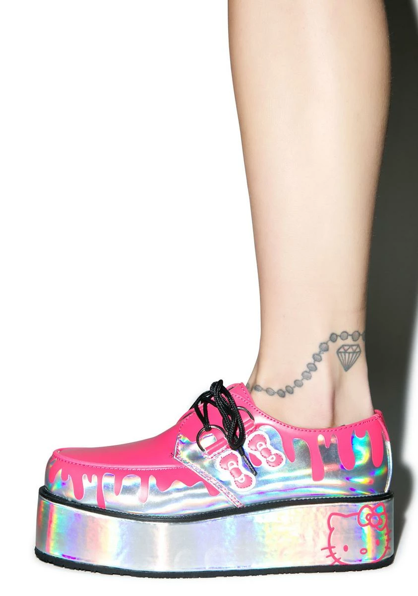 T.U.K. Pretty Pink Paint Bucket Hello Kitty Creepers 4 T.U.K. Pretty Pink Paint Bucket Hello Kitty Creepers - Image 2