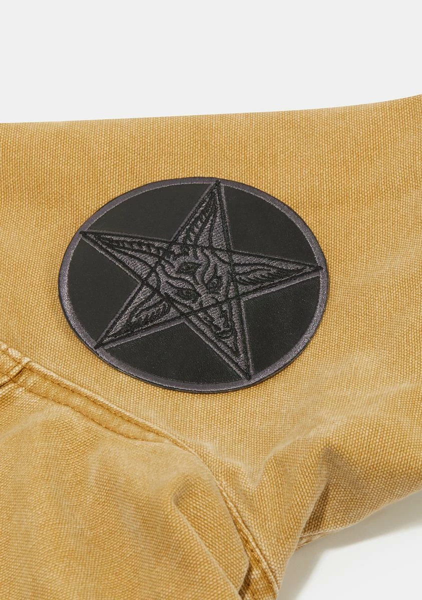 Kreepsville 666 Satanic Circle Shiny Red Patch 4 Kreepsville 666 Satanic Circle Shiny Red Patch - Image 2