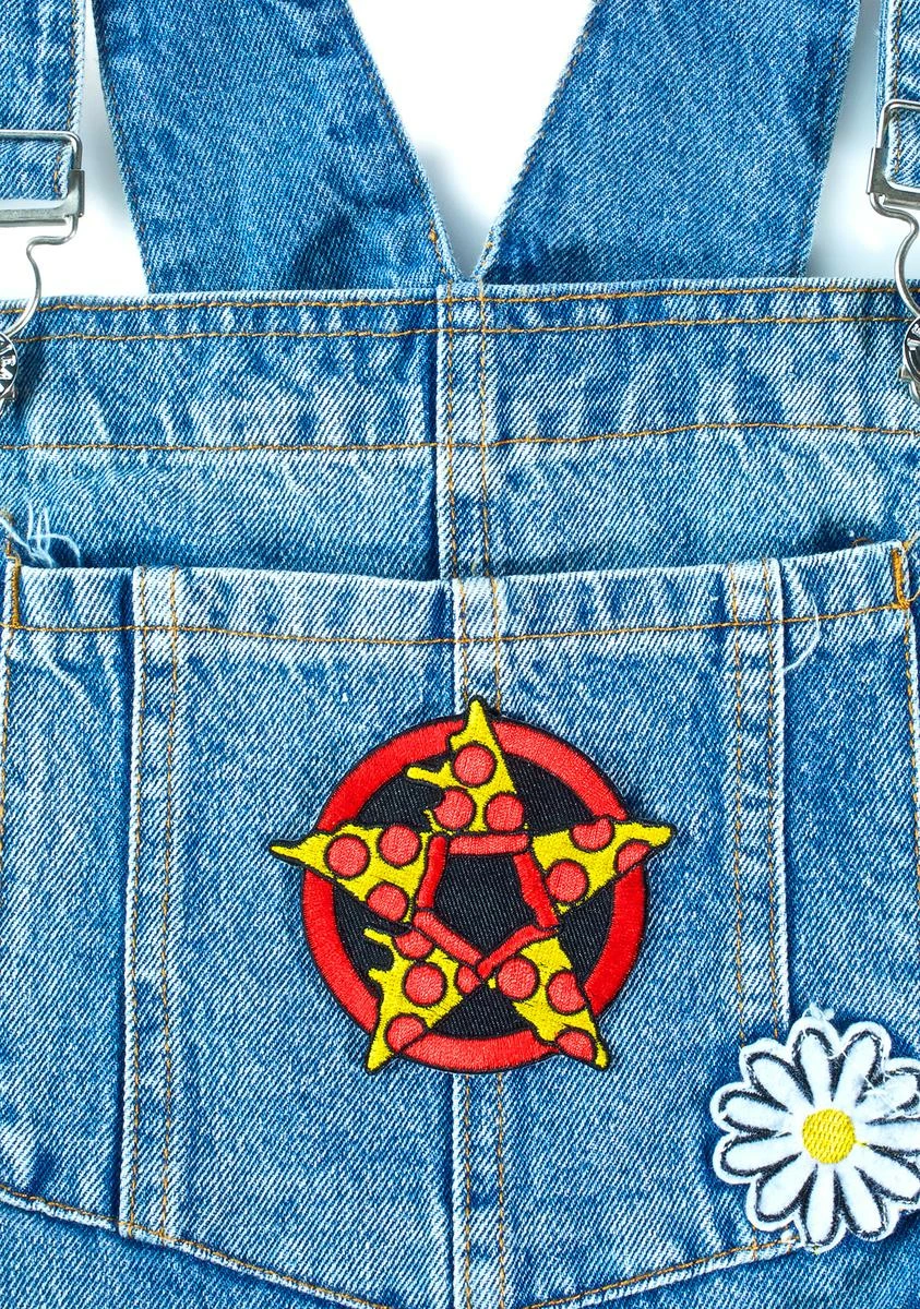 Sourpuss Clothing Pizza Pentagram Patch 3 Sourpuss Clothing Pizza Pentagram Patch
