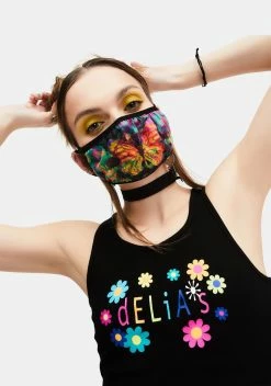 DELiA*s By Dolls Kill Social Butterfly Tie Dye Face Mask