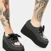 Charla Tedrick Sweetheart Polka Dot Platform Mary Janes