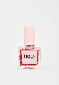 NCLA Heart Attack Red Glitter Nail Polish