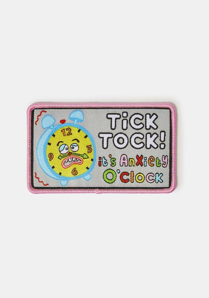 Church Of Rainbowology Anxiety Clock Patch 3 Church Of Rainbowology Anxiety Clock Patch