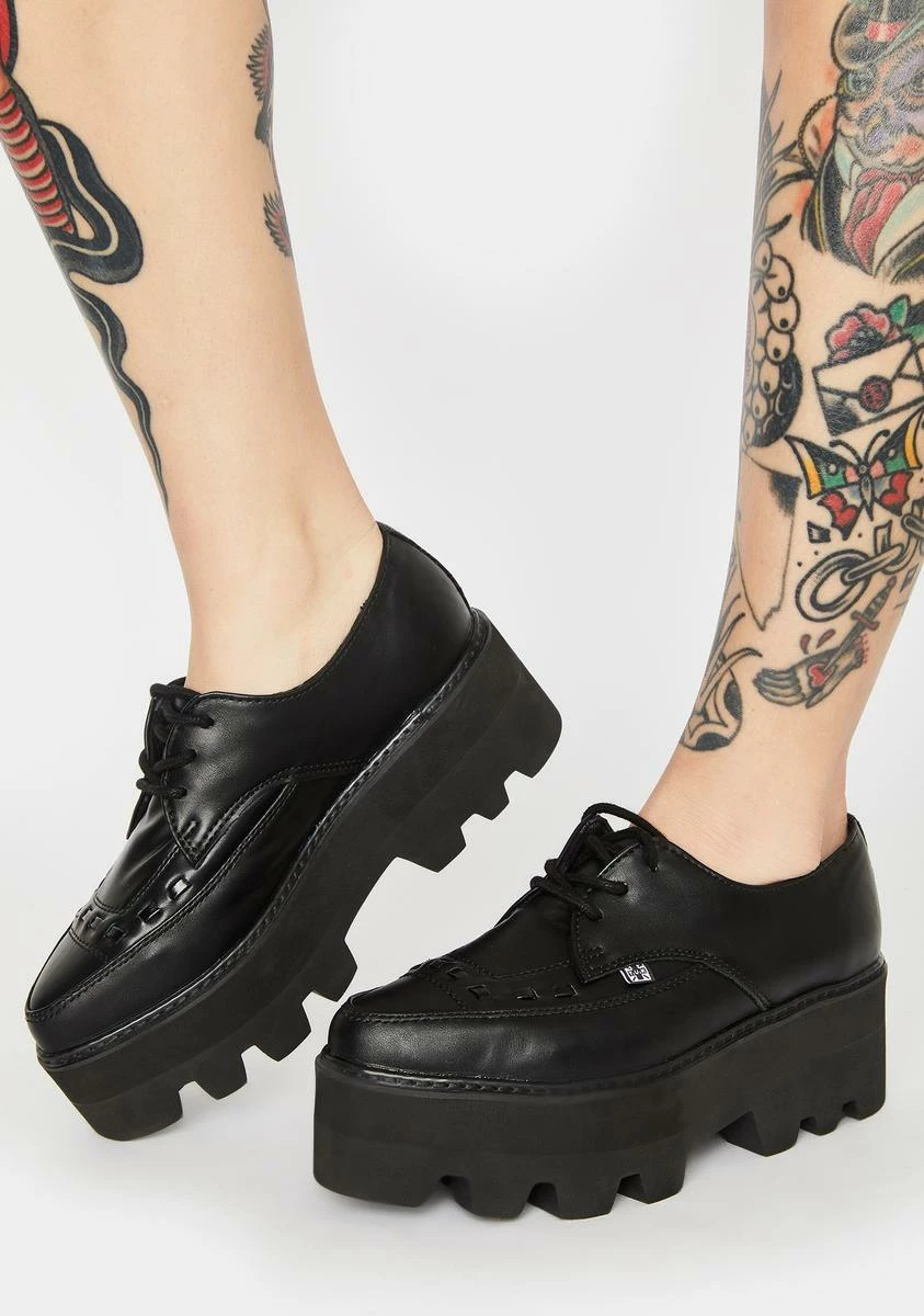 T.U.K. Lace Up Pointed Platform Creepers 3 T.U.K. Lace Up Pointed Platform Creepers