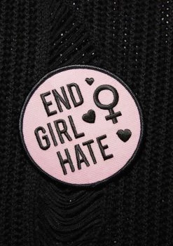 Witch Worldwide End Girl Hate Iron-On Patch