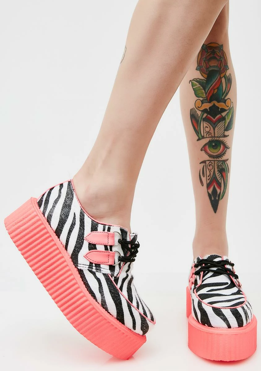 Demonia Wild Zebra Creepers 4 Demonia Wild Zebra Creepers - Image 2