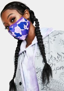 RIPNDIP Purple Camo Ventilator Face Mask
