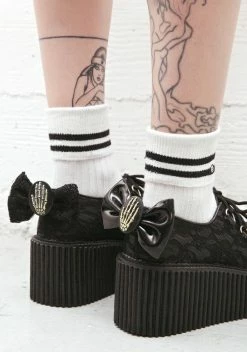 Demonia Elvira's Bow Lace Ceepers