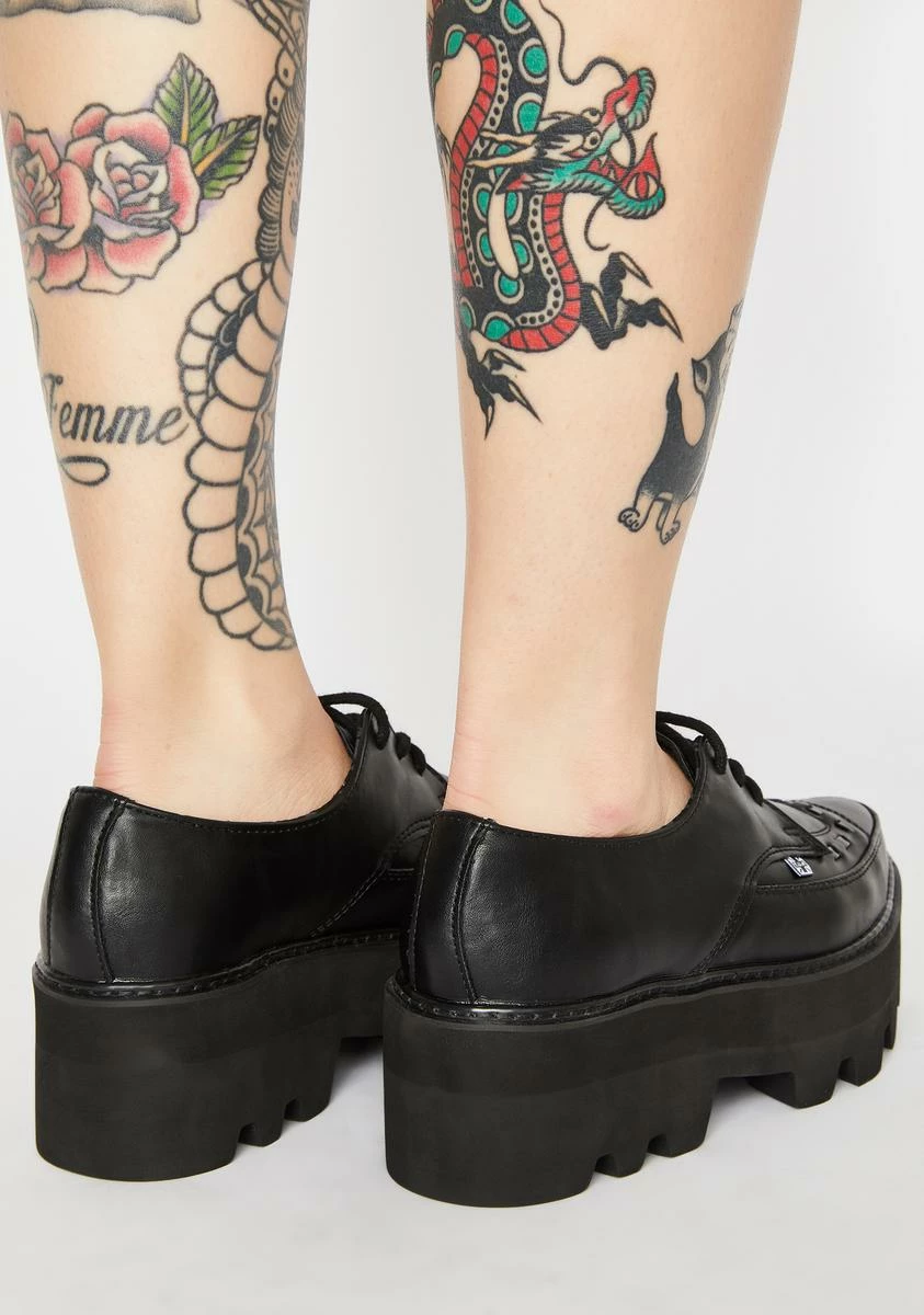 T.U.K. Lace Up Pointed Platform Creepers 6 T.U.K. Lace Up Pointed Platform Creepers - Image 4