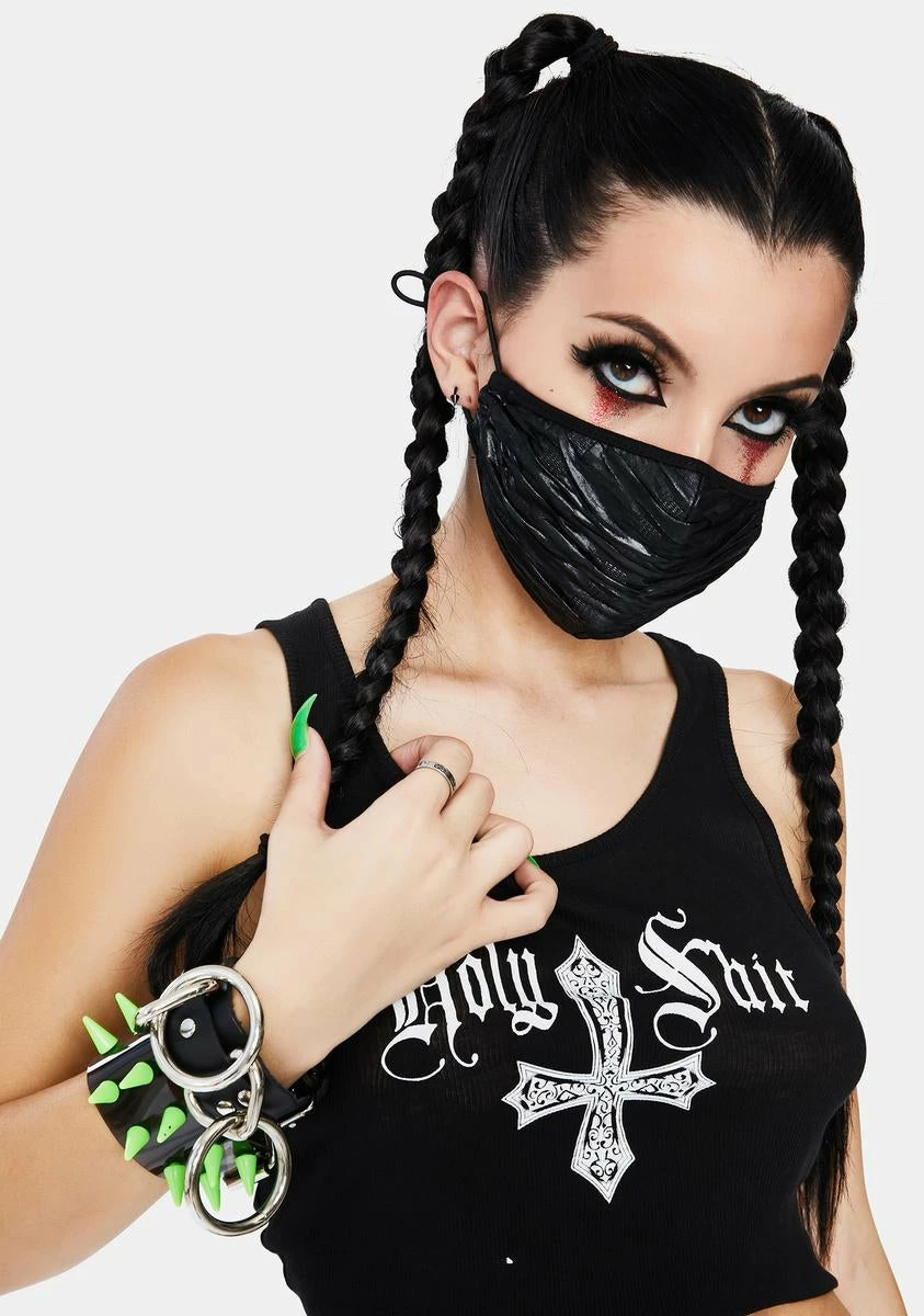 DEVIL FASHION Textured Face Mask 4 DEVIL FASHION Textured Face Mask - Image 2