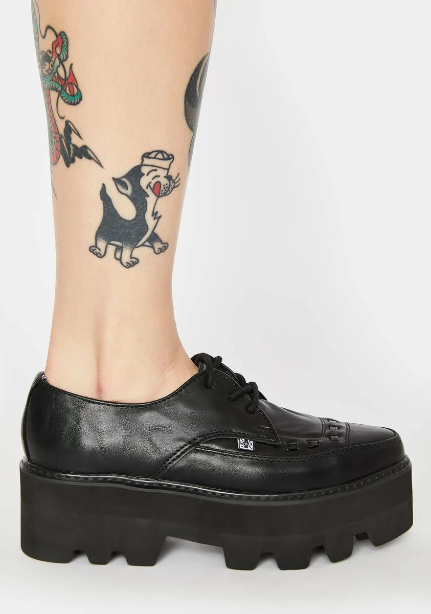 T.U.K. Lace Up Pointed Platform Creepers 4 T.U.K. Lace Up Pointed Platform Creepers - Image 2