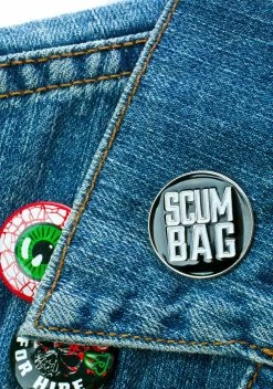 Sourpuss Clothing Scum Bag Enamel Pin