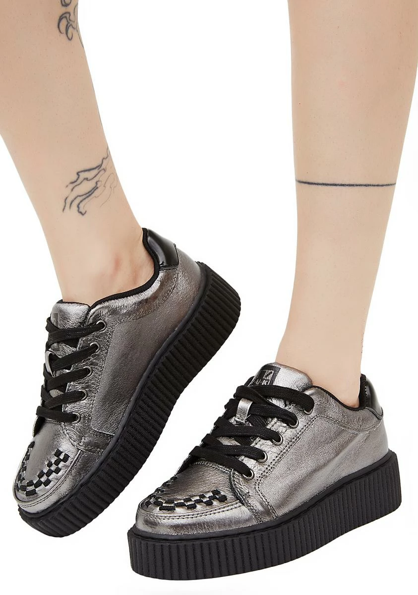 T.U.K. Graphite Leather Casbah Creeper 3 T.U.K. Graphite Leather Casbah Creeper