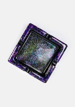 Golden Goddess Accessories Galaxy Space Out Square Ash Tray
