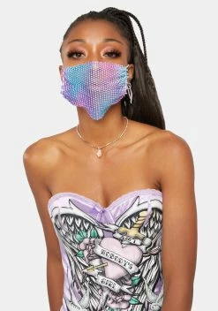 Neva Nude Electrik Chapel Mesh Jewel Face Mask