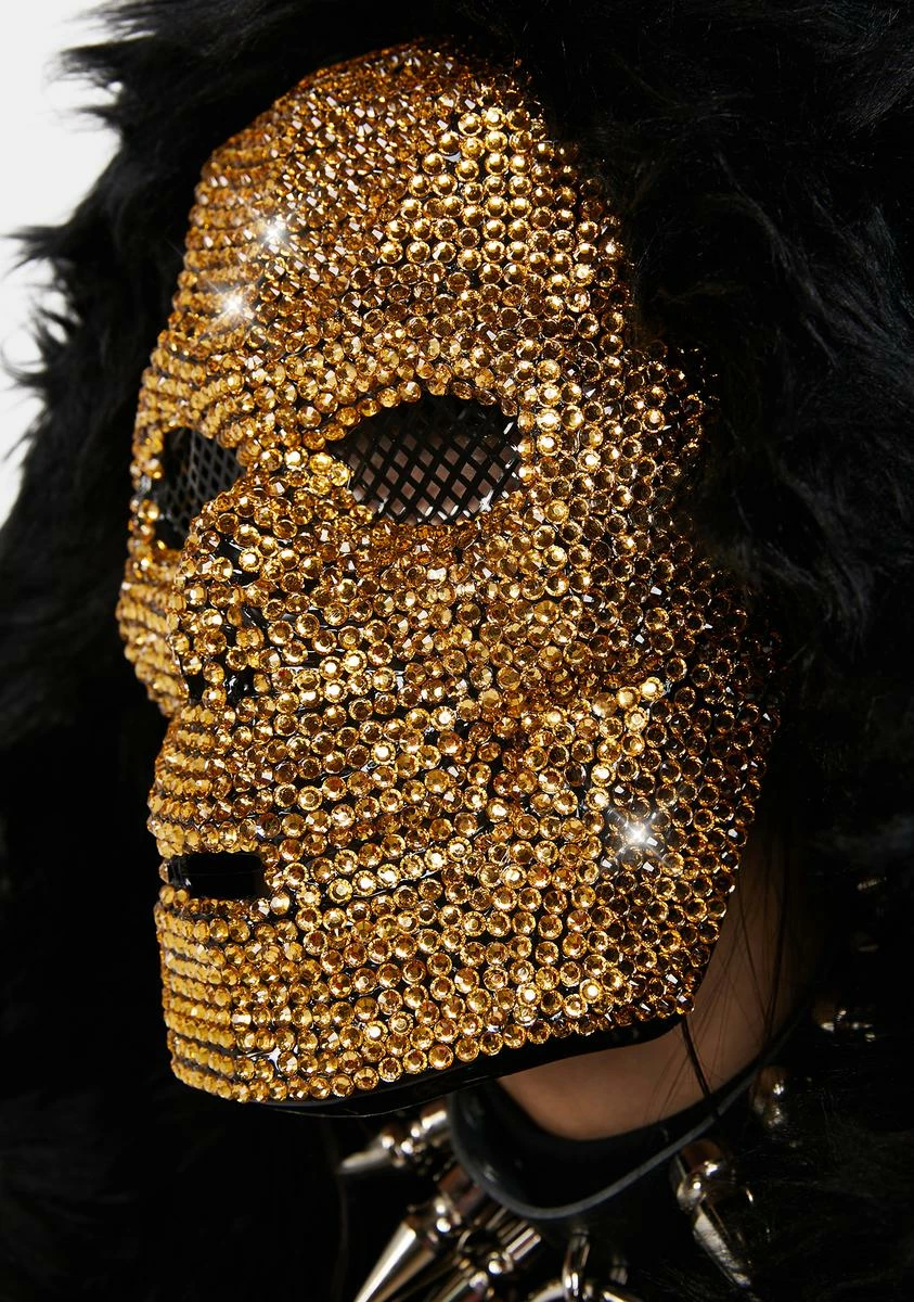 X_KBW Precious Bumpin' Skulls Rhinestone Mask 4 X_KBW Precious Bumpin' Skulls Rhinestone Mask - Image 2
