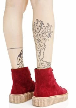 Public Desire Bordeaux Iyla Hi Top Creeper Sneakers -T.U.K. Sales Store jXhD1RzH2iZaP4aZ6eyMqW4LArXxQN2v 24