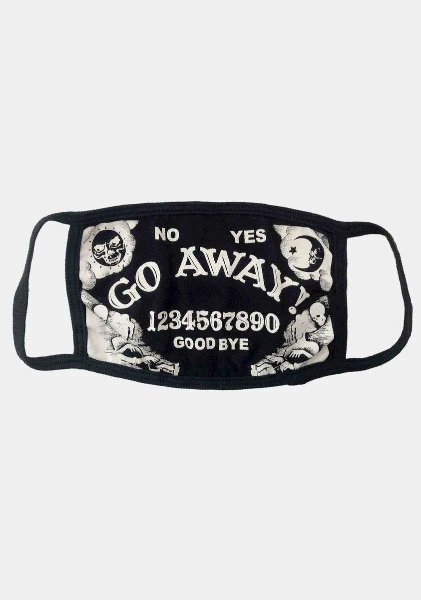 Kreepsville 666 Go Away Ouija Face Mask 3 Kreepsville 666 Go Away Ouija Face Mask