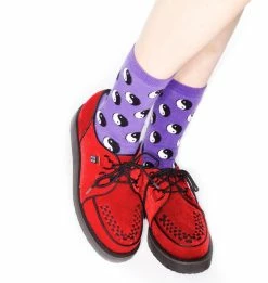 T.U.K. Red Velvet Smoothline Creeper