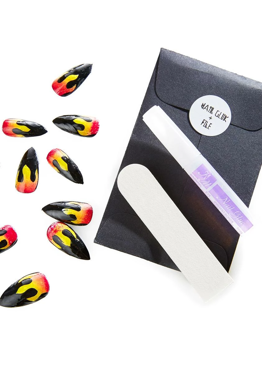 RAVE NAILZ Flame Nail Set 5 RAVE NAILZ Flame Nail Set - Image 3