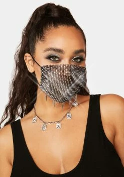 X_PTLHZ Onyx Glacial Sparkle Face Mask