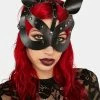 X_PTLHZ Catty On Camera Vegan Leather Mask