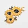 ECTOGASM Sunflower Moon Enamel Pin