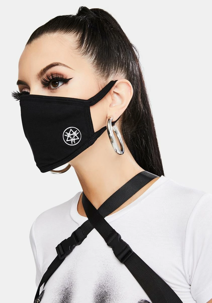 Long Clothing Logo Face Mask 3 Long Clothing Logo Face Mask