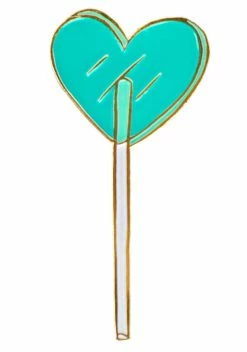 Tuesday Bassen Heart Lolli Pin