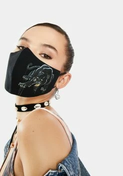 Ed Hardy Crouching Panther Face Mask