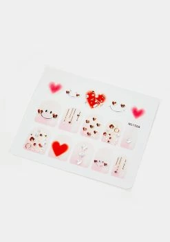 X_Awakiin Skip A Beat Nail Decals