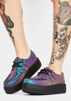 T.U.K. Midnight Chameleon Reflective Viva Mondo Creeper